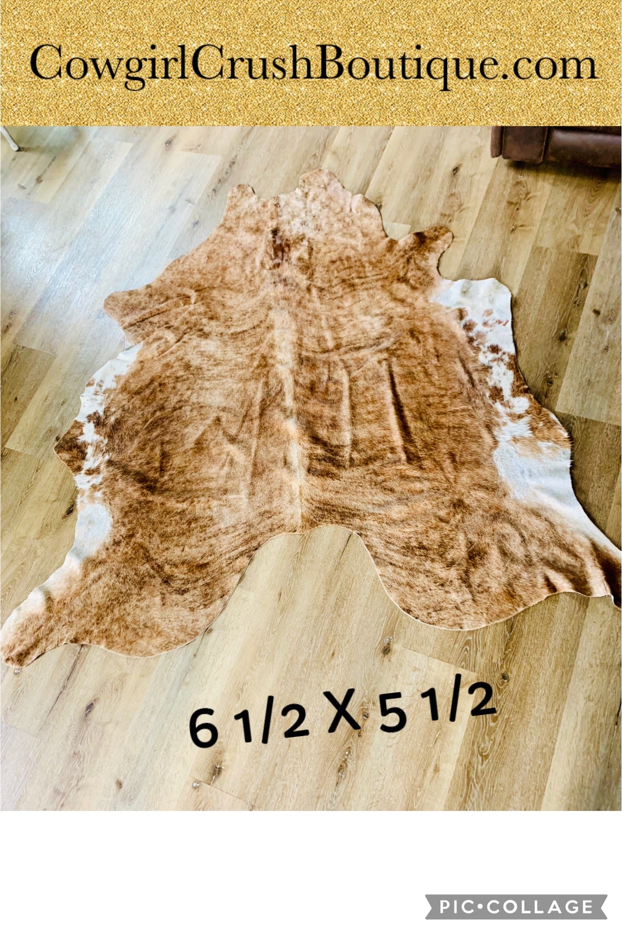 Light Brindle Cowhide