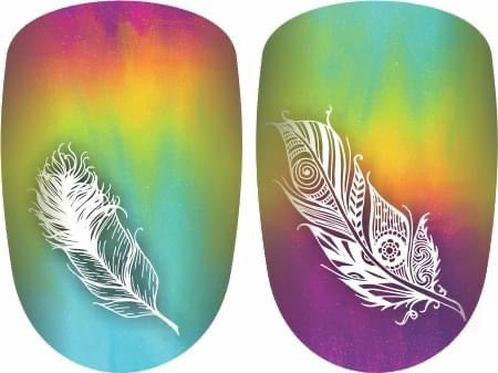 Watercolor Feathers