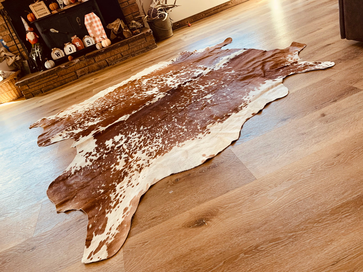 Speckled Light Brown Cowhide