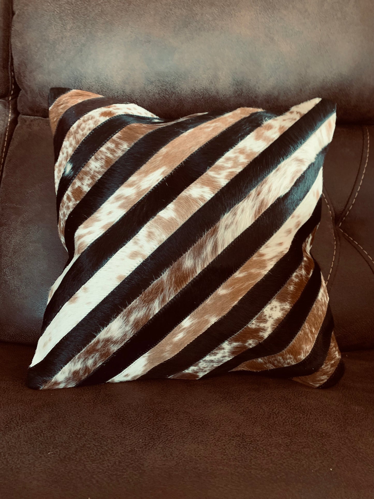 Patchwork Cowhide Pillow