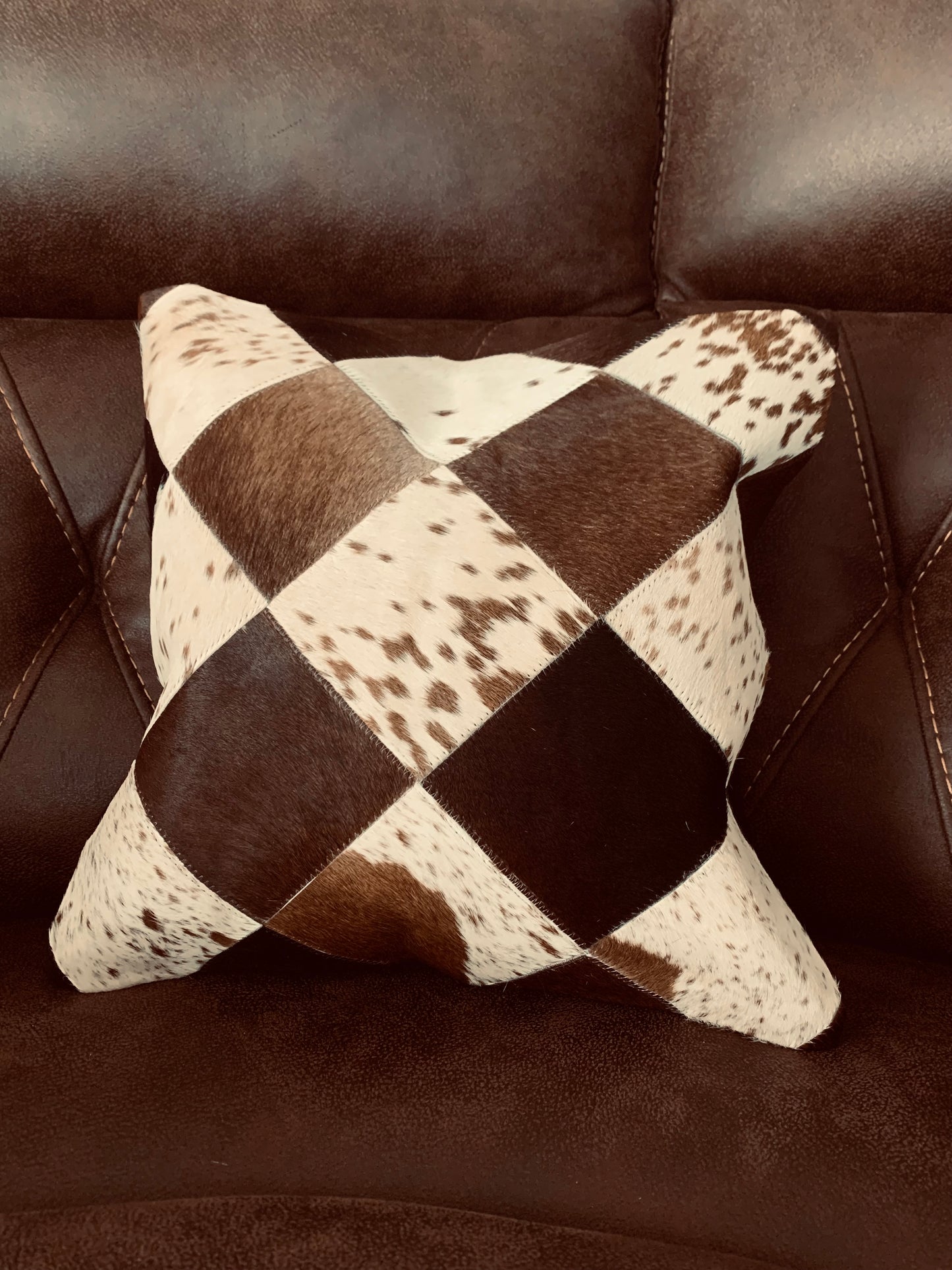 Cowhide Patchwork Pillows