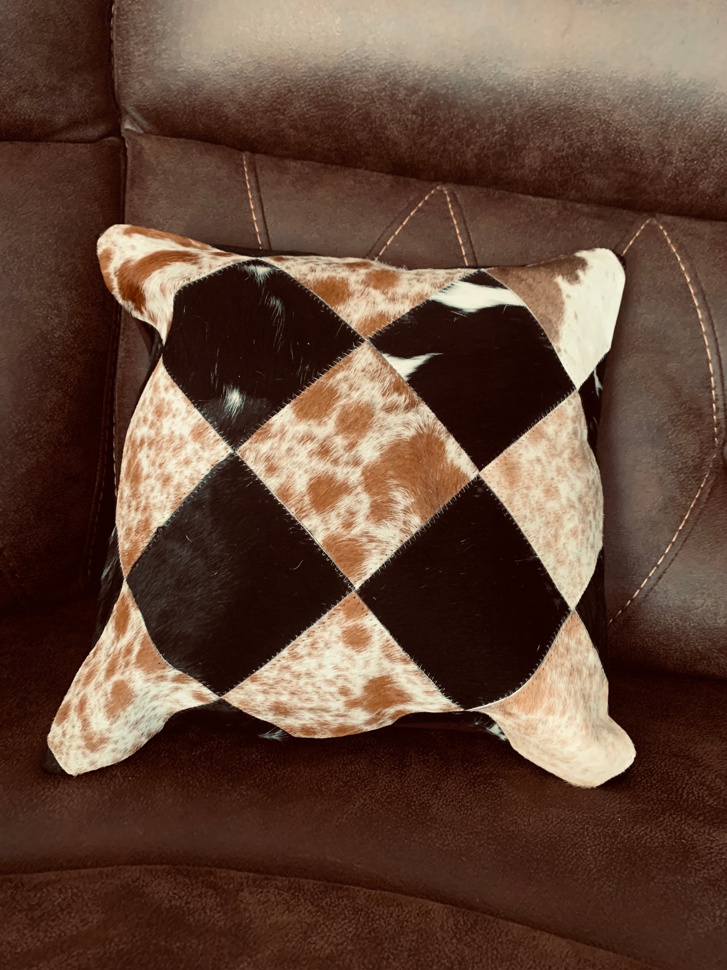 Cowhide Patchwork Pillows