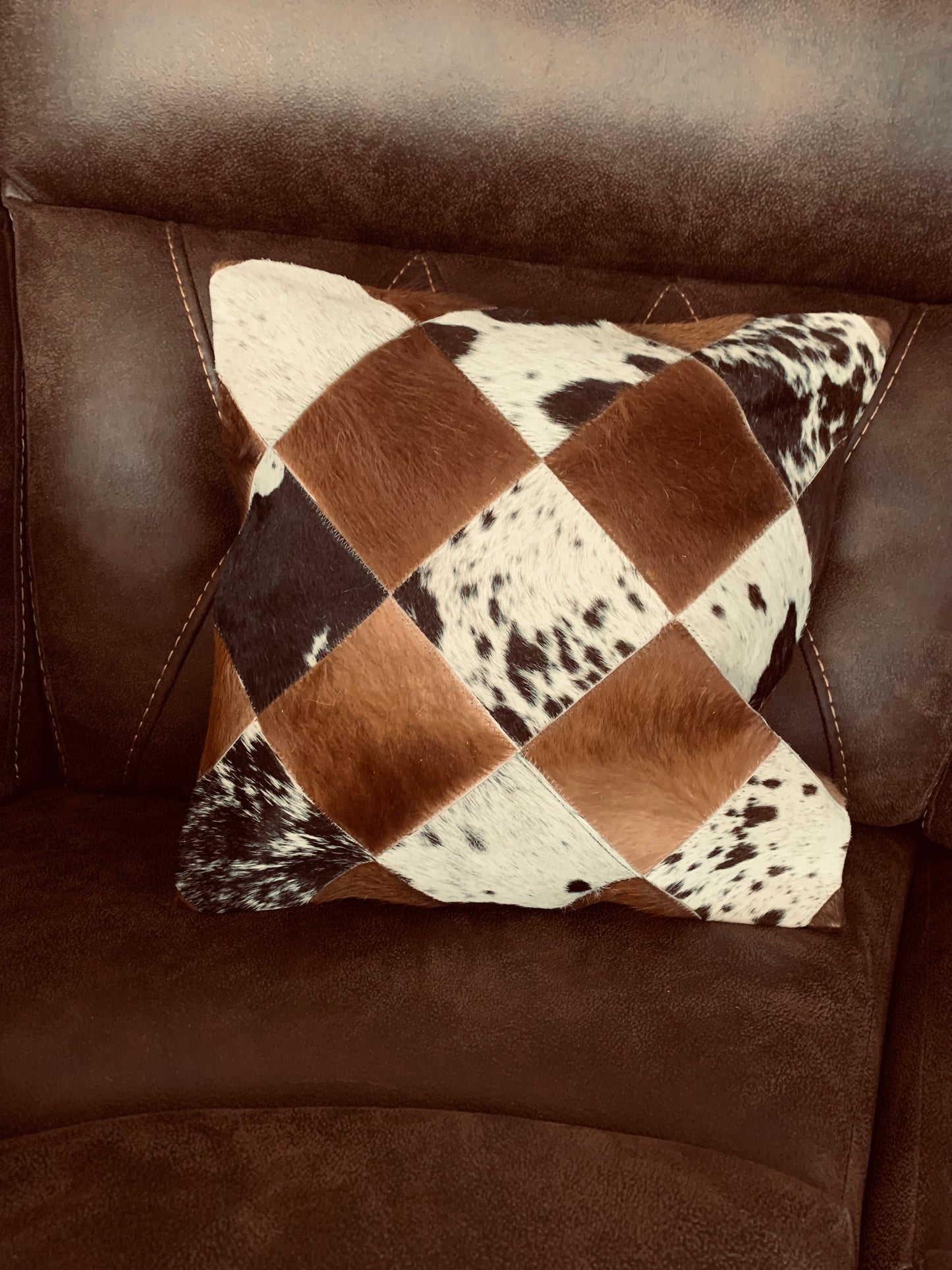 Cowhide Patchwork Pillows