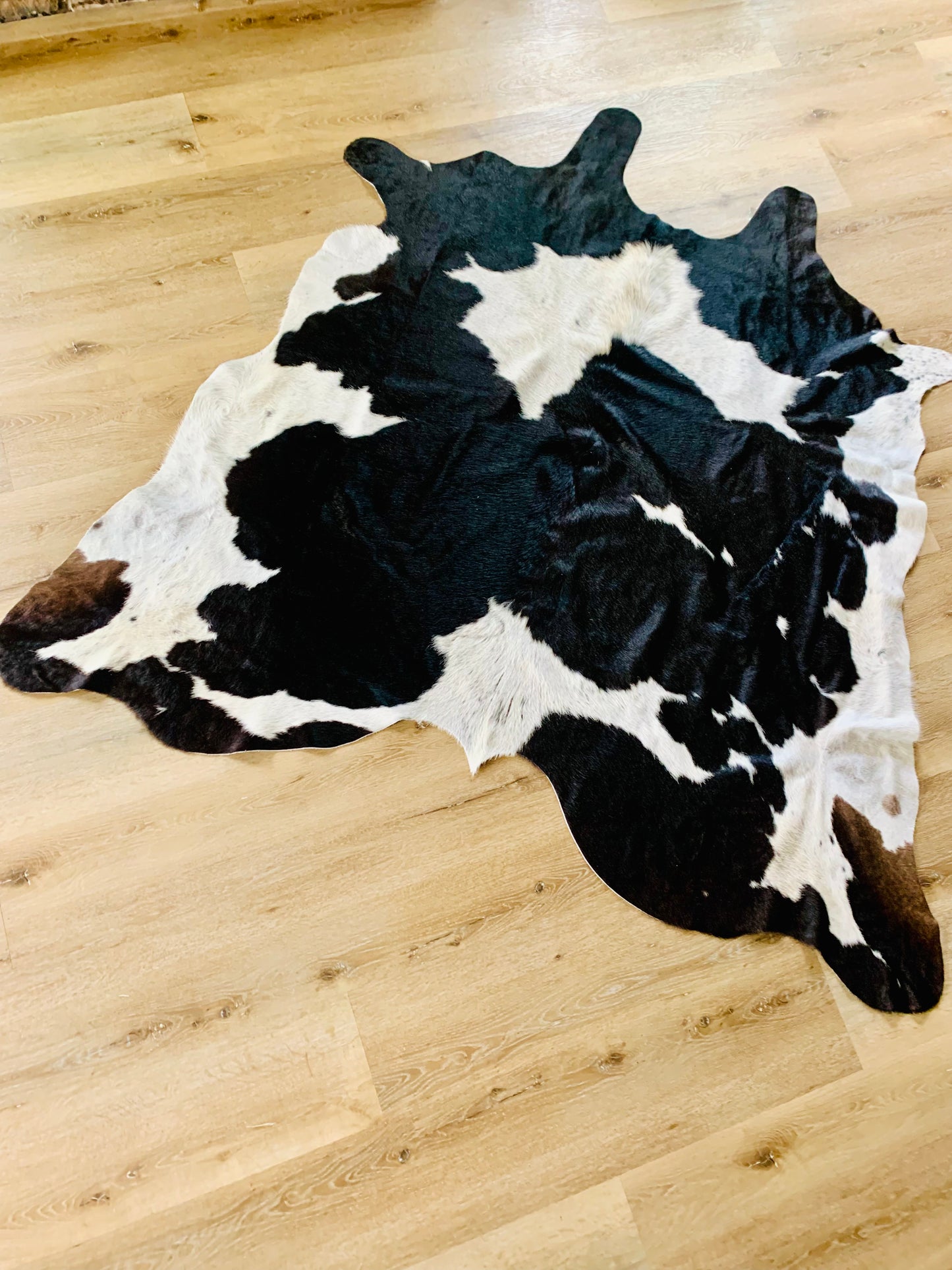 Large Black and White Cowhide