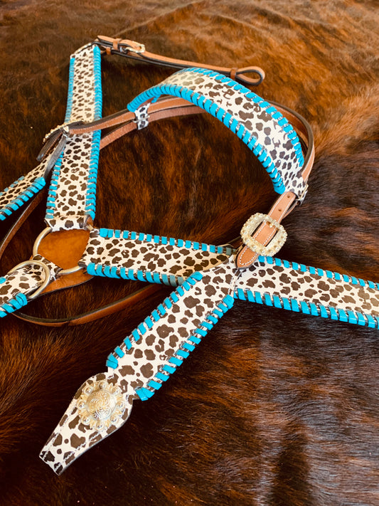 Turquoise and Cowprint