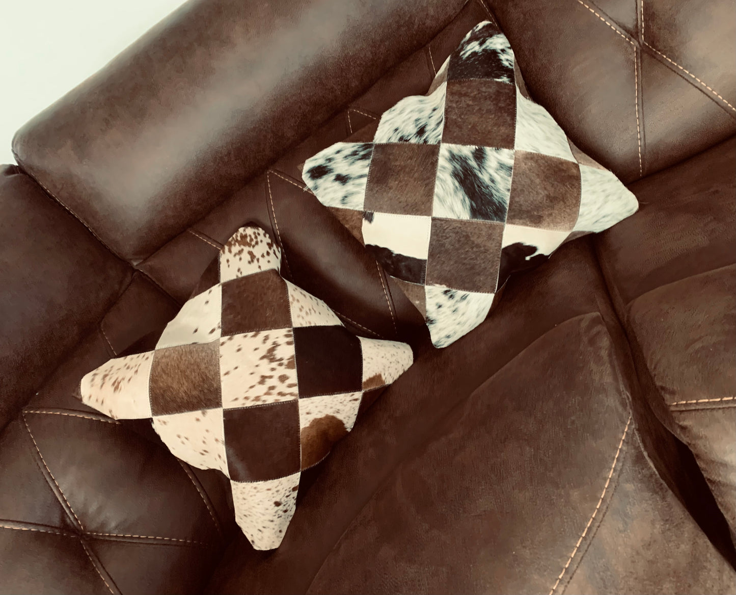 Cowhide Patchwork Pillows
