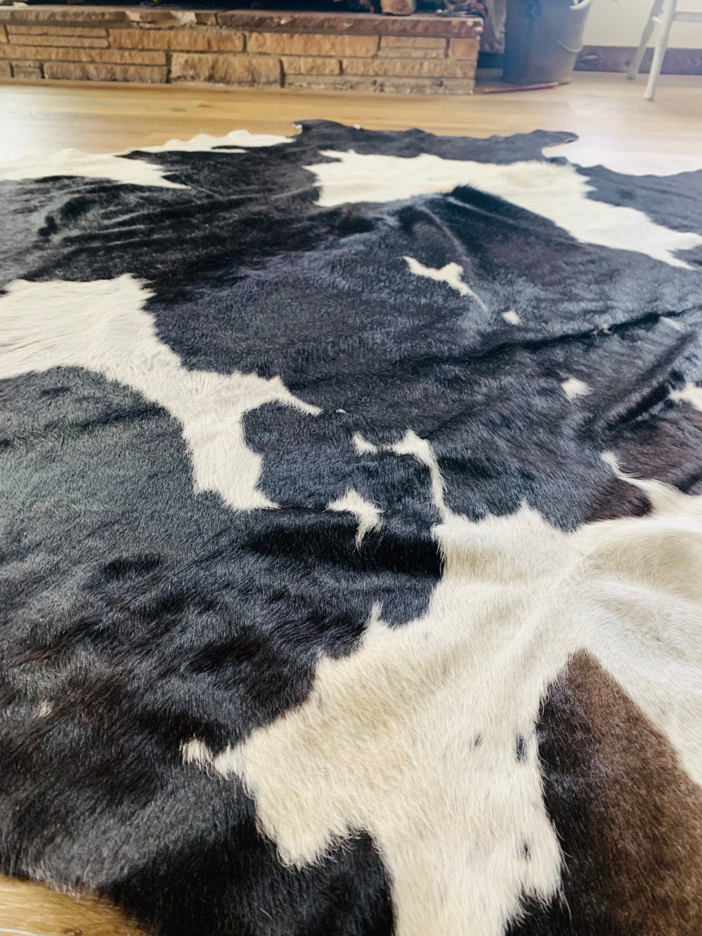 Large Black and White Cowhide