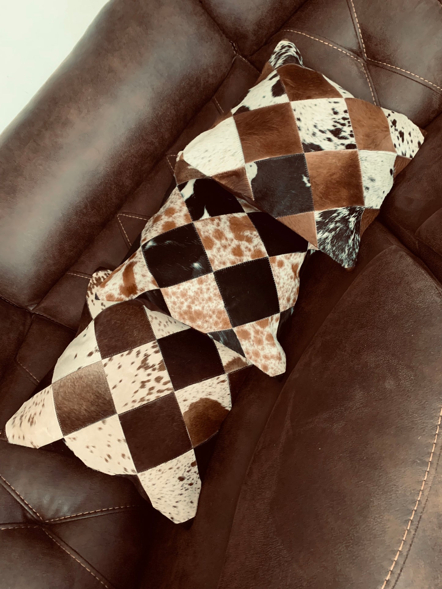 Cowhide Patchwork Pillows